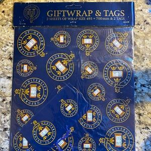 Oxford University gift wrap & Tags